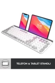 Ekw-28 2.4g Bluetooth Bt1 Bt2 Çoklu Cihaz Bağlantılı Ulta Ince Q Mac-wın-ıos-android Kablosuz Klavye - 6