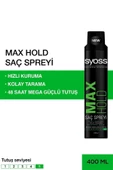 Syoss Max Hold Mega Güçlü Tutuş Saç Spreyi 400 ML - 1