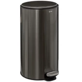 5five Simply Smart Delta Metal Pedallı 30 LT Çöp Kutusu Metalik Siyah - 1