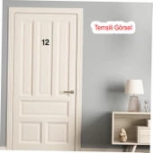 Yapışkanlı Kapı Numarası Küçük Boy 50 mm 5 cm Numara 9 Rakam Dokuz Sayı Siyah Renk Numaralar 1 Adet thumbnail 7