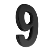 Yapışkanlı Kapı Numarası Küçük Boy 50 mm 5 cm Numara 9 Rakam Dokuz Sayı Siyah Renk Numaralar 1 Adet thumbnail 4