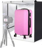 Monozone Fotoğraf Stüdyosu Profesyonel Çadır Kiti Led Işıklı 80x80 Cm Taşıma Çantalı Ürün Fotoğraf Çekim Çadırı Pratik Katlanabilir Aydınlatma Çadırı - 5