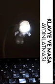 Astronot Klavye Aydınlatıcı Işık USB - 3
