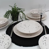 Point 8 Parça 2 Kişilik Yemek Takımı Siyah - 4