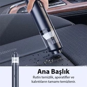Polham 90W 5000PA 3600Mah Uzun Şarjlı El Tipi Süpürge, Araç Süpürgesi, Vakum,Üfleme Özellikli Süpürge - 2
