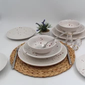 Point 8 Parça 2 Kişilik Yemek Takımı Karemel thumbnail 1