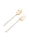 The Mia Bianco Salata Servis Takımı Gold 2 Parça CKB0247 - 1