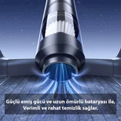 Polham 90W 5000PA 3600Mah Uzun Şarjlı El Tipi Süpürge, Araç Süpürgesi, Vakum,Üfleme Özellikli Süpürge - 5