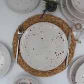 Point 24 Parça 6 Kişilik Yemek Takımı Karemel - 3