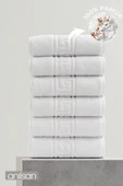 6'lı Greek El Havlusu - 50x90 Cm, 225 Gr, %100 Pamuk, Spa Ve Otel Havlusu, Günlük Kullanıma Uygun - 1