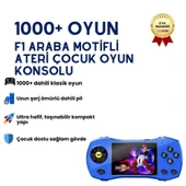 SUP F1 Araba Motifli Ateri Çocuk Oyun Konsolu 1000 + Oyun Deneyimli  Taşınabilir Oyun Konsolu thumbnail 1