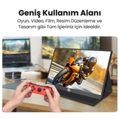 NPO NPM6 15.6" IPS FHD 5ms 60Hz Type-C Telefon ve Oyun Konsolu Uyumlu Metal Kasa Taşınabilir Monitör - 11