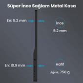 NPO NPM6 15.6" IPS FHD 5ms 60Hz Type-C Telefon ve Oyun Konsolu Uyumlu Metal Kasa Taşınabilir Monitör - 4