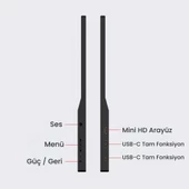 NPO NPM6 15.6" IPS FHD 5ms 60Hz Type-C Telefon ve Oyun Konsolu Uyumlu Metal Kasa Taşınabilir Monitör - 7