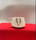Tardan Betty El Yapımı Geyik Desenli Fincan -190 ml   ( 1 Adet) - 1