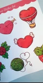 Sevgililer günü sticker set- 14 şubat sticker - hediye süsleme çıkartmaları- 2 li Set - Mat Etiket Kağıdı - 6
