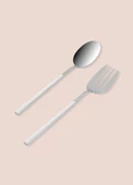 The Mia Bianco Salata Servis Takımı Gümüş 2 Parça CKB0246 - 3