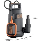 Black & Decker BXUP250PCE Temiz Su Dalgıç Pompa 250W thumbnail 4