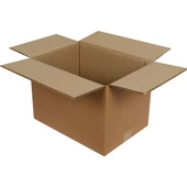 Baskısız Oluklu Kraft Karton Kargo Taşınma Depolama Kolisi - 60x40x30 Cm. - 10 Adetlik Paket thumbnail 2