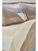 Özdilek Ranforce Çift Kişilik Nevresim Takımı Moderno Wave Kahve - 3