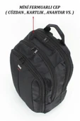 Case Club Büyük 17 Inç Sünger Destekli Laptop Bölmeli Sırt Çantası - 6