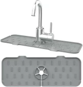 3B Trend Su Engelleyici Mutfak Banyo Lavabo Musluk Kenarı Silikon Mat Sıçrama Engelleme Matı - 2