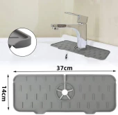 3B Trend Su Engelleyici Mutfak Banyo Lavabo Musluk Kenarı Silikon Mat Sıçrama Engelleme Matı - 3