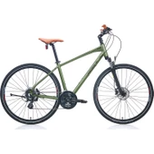 Carraro Sportive 225 HD Hidrolik disk Fren Full Shimano Altus 24 Vites Şehir Gezi Bisikleti haki - 1