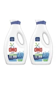 Omo Active Beyazlar Renkliler için Sıvı Deterjan 26 Yıkama 2 x 1690 ML - 1