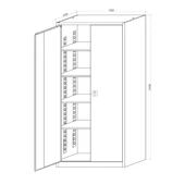 Çelik Dosya Dolabı Metal Dolap Ofis Dolapları Arşiv , Garaj , Bahçe , Kiler , Balkon - 5
