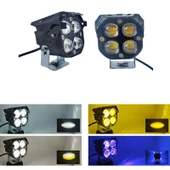 Space Offroad sis lambası 7.8 x 7.8 x 7.1 cm  mavi gündüz ledli çakarsız 12-60v set /  LASS366 - 1