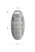Naturehike Ps200 Oval Ultralight Uyku Tulumu -4°c ( Cloudy Grey ) - 4