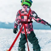 Snowboard ve kayak eğitim askısı kayışı 4-10 yaş arası için (kırmızı renk ) - 1