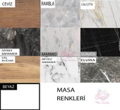 Milano Açılır Mdf X Ayak Masa Güneş Bench Takım - 5