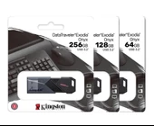 128GB Kingston Portable USB 3.2 Gen 1 DataTravele Flash Bellek - 1