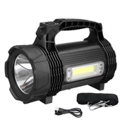 Ps-889 Su Geçirmez Yüksek Güçlü Osram Led 30w Şarj Edilebilir Powerbank Özellikli Profesyonel El Feneri - 1