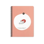 Keskin Color Hisli Şeyler 16,5x22,5cm 80yp Kareli Spiralli Defter -Hepsi De Beni Bulur - 1