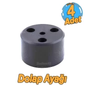 Kapsül 3.7 cm Siyah 4 ADET Mobilya Ayak Yükseltici Baza Ayağı Koltuk Kanepe Altı Puf Ayakları thumbnail 1