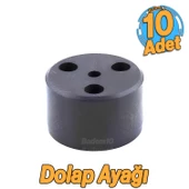 Kapsül 3.7 cm Siyah 10 ADET Mobilya Ayak Yükseltici Baza Ayağı Koltuk Kanepe Altı Puf Ayakları - 1