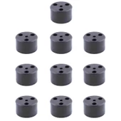 Kapsül 3.7 cm Siyah 10 ADET Mobilya Ayak Yükseltici Baza Ayağı Koltuk Kanepe Altı Puf Ayakları - 7