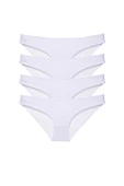 4 adet Süper Eko Set Likralı Kadın Slip Külot Beyaz - 1