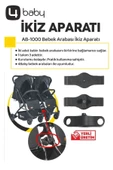 Mimma Baby  Dron Ikiz Kabin Bebek Arabası Sky Siyah - 4
