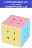 ZETCONCEPT 3x3 Profesyonel Pastel Renkli Speed Cube  Zeka Sabır Küpü - 1