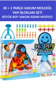 ZETCONCEPT Vakum Adamlı Yapı Blokları - Kutuda Vakum Adam Hediye 28 1 Adet - 1
