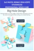 ZETCONCEPT 3x3 Profesyonel Pastel Renkli Speed Cube  Zeka Sabır Küpü - 2