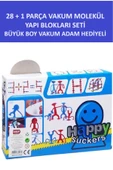 ZETCONCEPT Vakum Adamlı Yapı Blokları - Kutuda Vakum Adam Hediye 28 1 Adet - 3