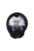 Yuma Ym-747 120cm 20mm 5 Şifreli Siyah Motorsiklet Kilidi - 1