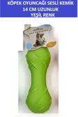 ZETCONCEPT PLASTİK TIRTIKLI SESLİ KÖPEK OYUNCAĞI - KEMİK ŞEKİLLİ- 14 CM BOY - 2