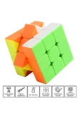 ZETCONCEPT 3x3 Profesyonel Kutulu Neon Speed Cube Zeka Sabır Küpü - 6