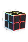 ZETCONCEPT QY 2X2 KARBON FIBER PROFESYONEL SPEED CUBE  -RUBIK 2X2 ZEKA SABIR KÜPÜ - 4